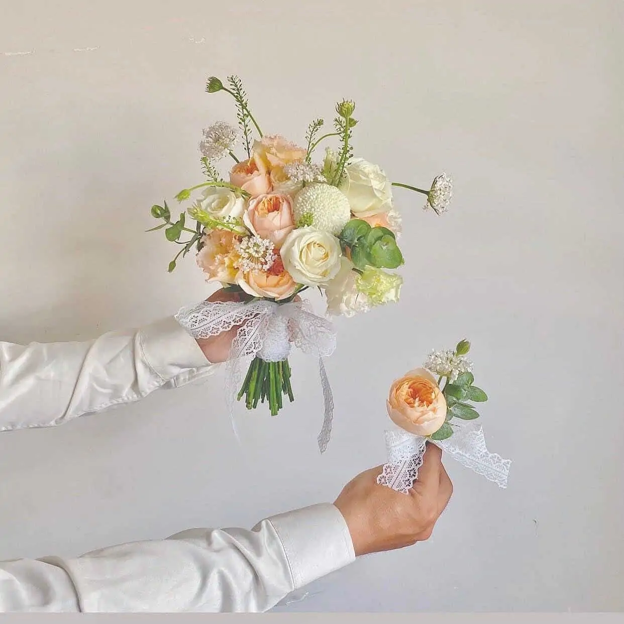 bo hoa cuoi cam tay dep