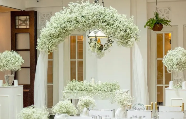 DecorSutra Babys breath mou wedding